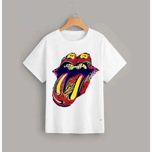 Rolling Stones Classic Tongue Logo Rock Band Music Fan Gift T-Shirt 89